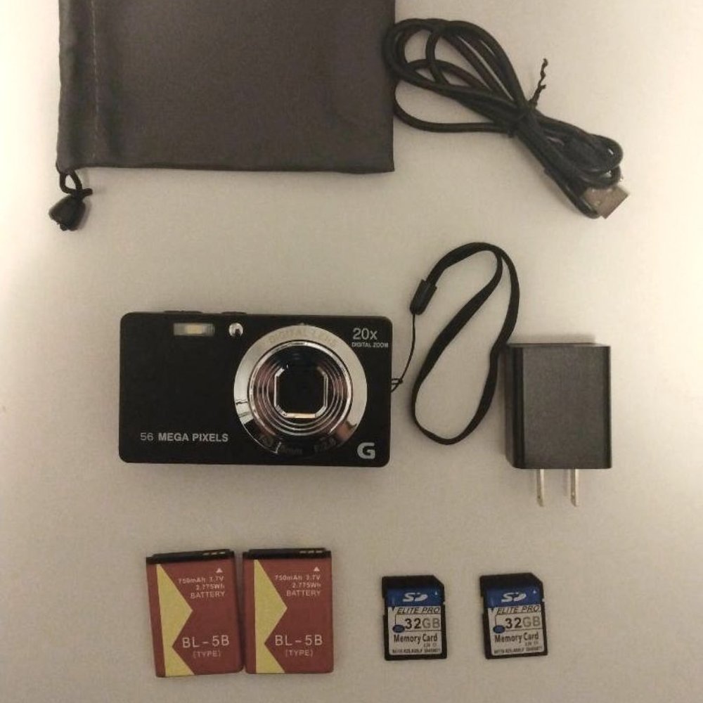 Digital still camera 56mp 20x digital zoom black (please read description)